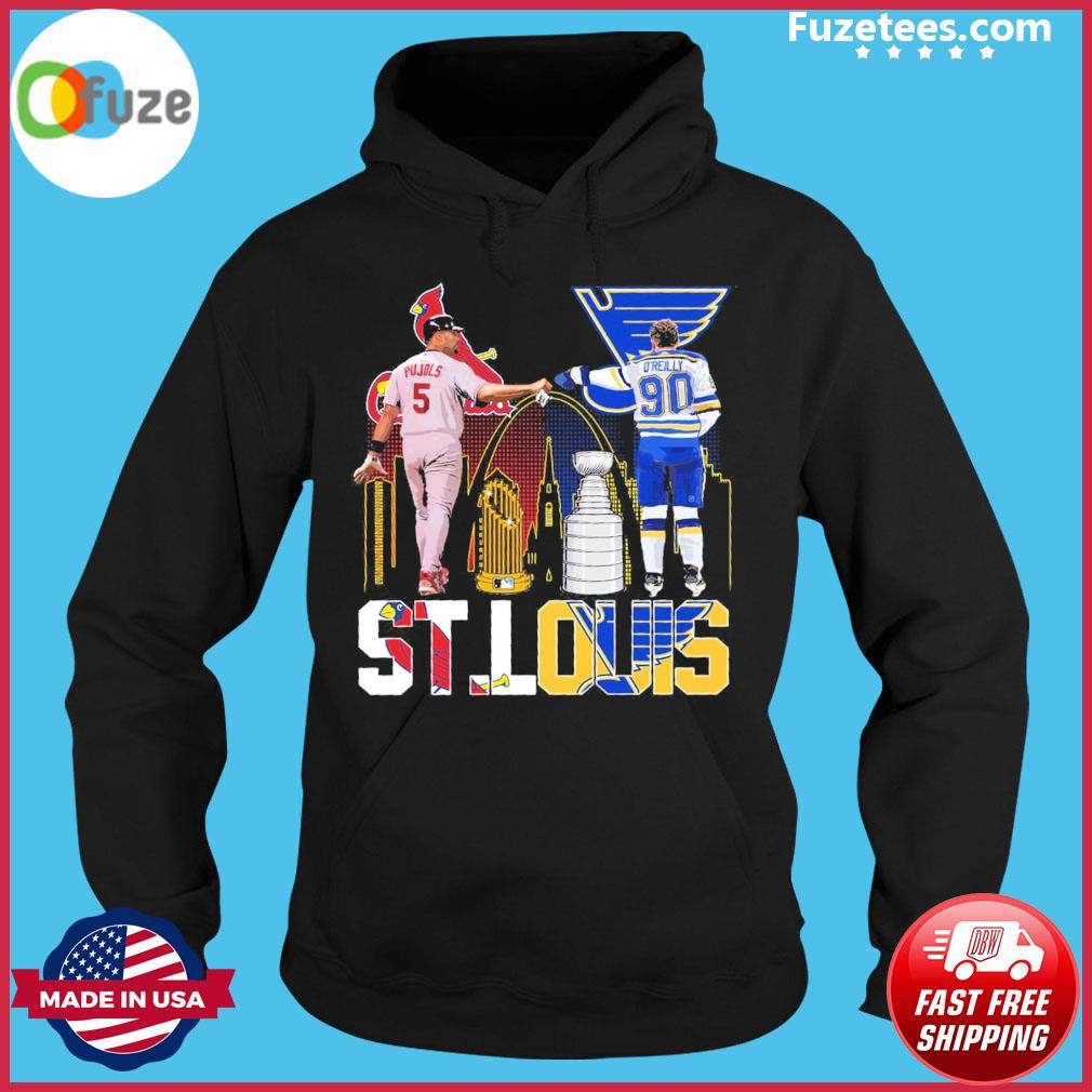 5 Pujols St Louis Cardinals And 90 O'reilly St.louis Blues Of St.louis  Sports Shirt – Fuzetee News