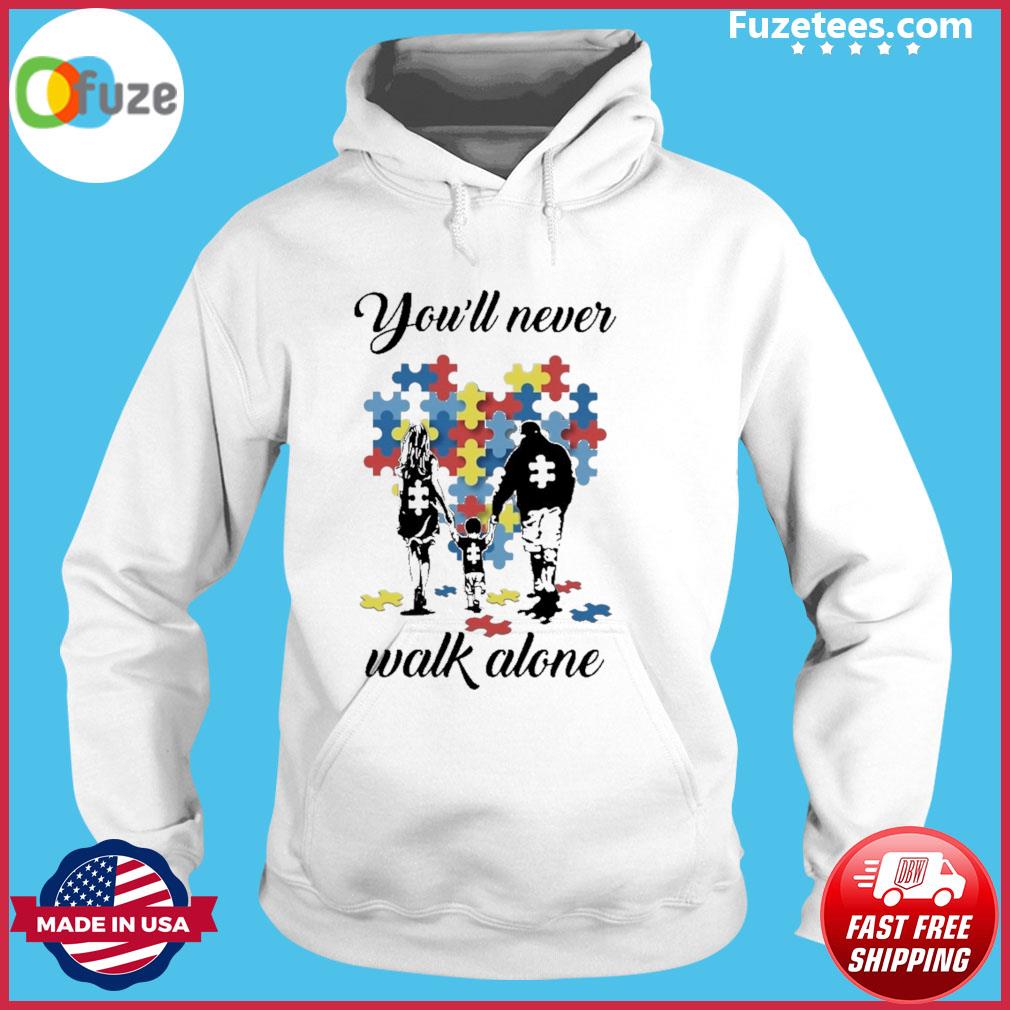 Dad And Son New York Jets Autism You'll Never Walk Alone shirt, hoodie,  sweater, long sleeve and tank top