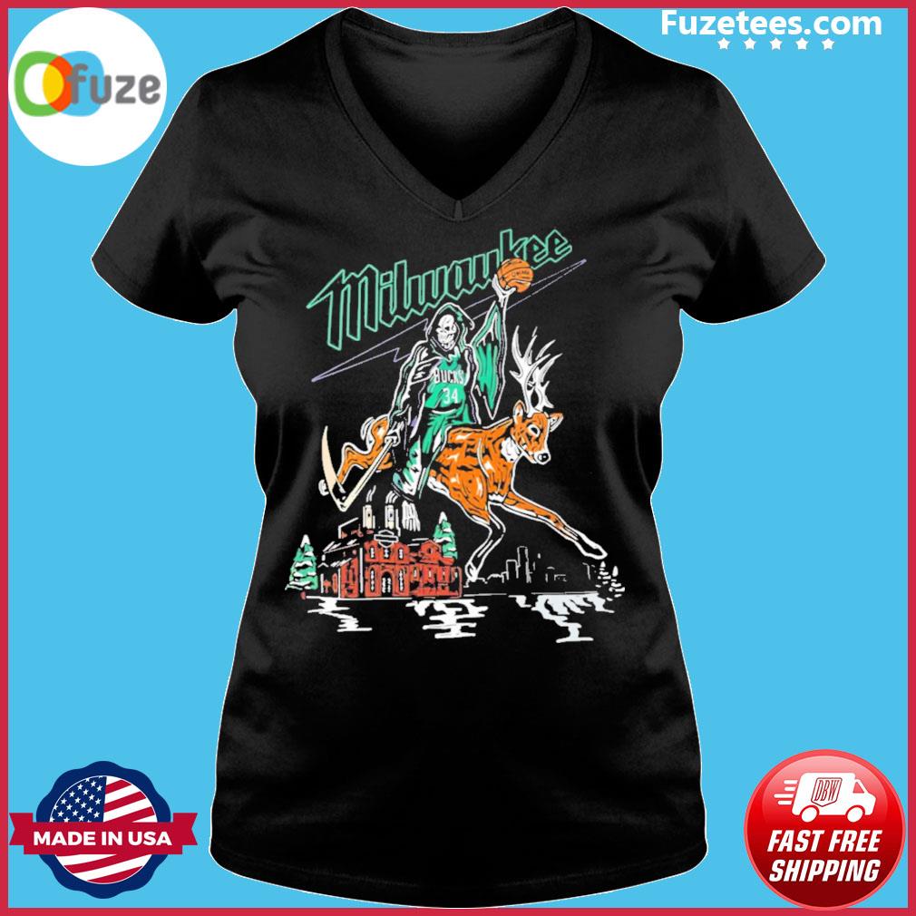 Fuzetee - Milwaukee bucks reaper shirt - TeeJeep