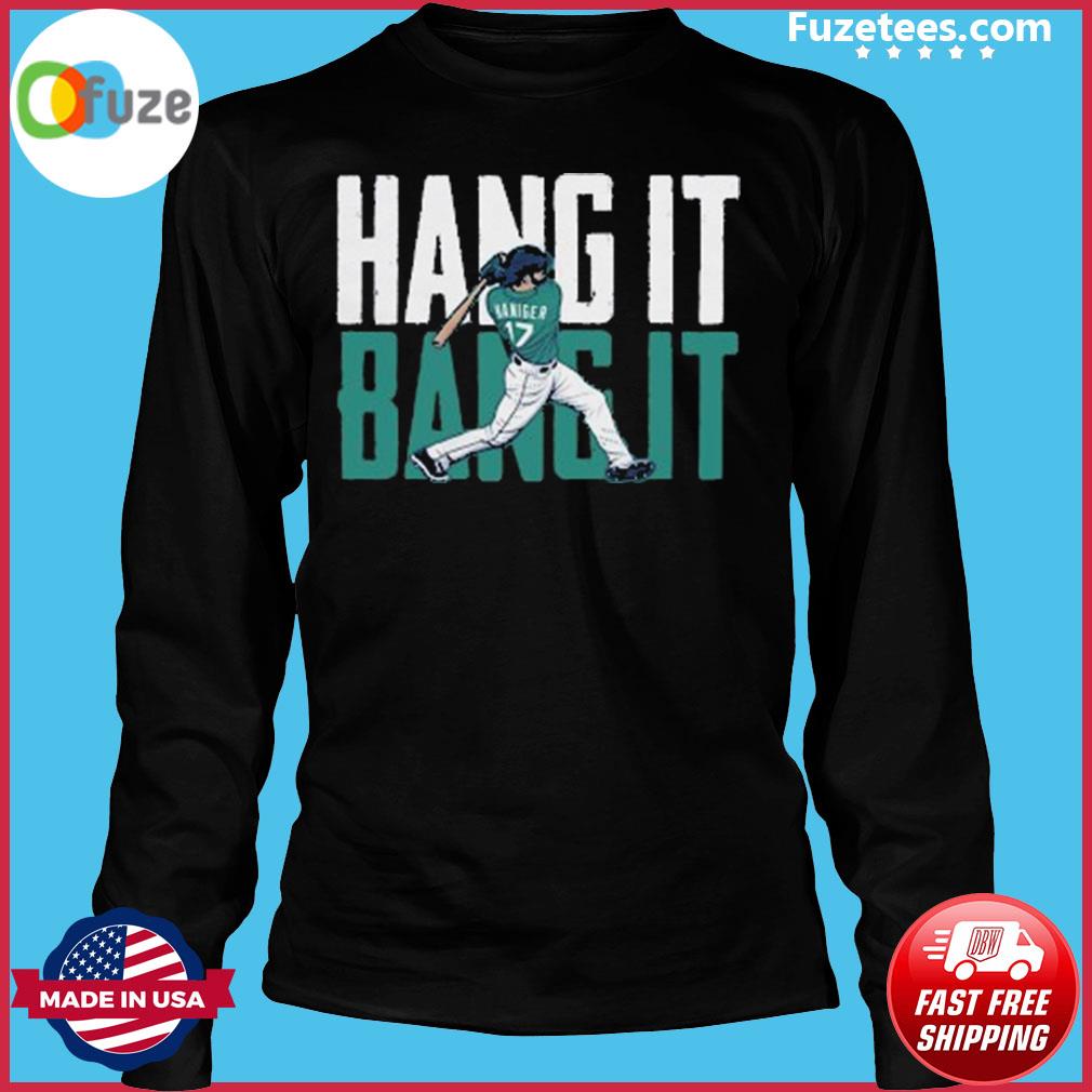 Mitch Haniger: Hang It, Bang It, Adult T-Shirt / 3XL - MLB - Sports Fan Gear | breakingt