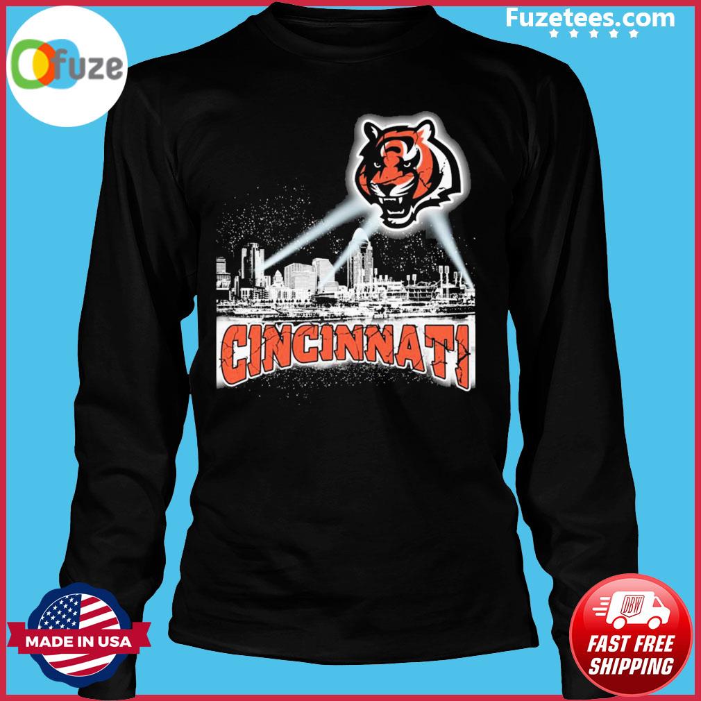 Who Dey Cincinnati Bengals skyline Signatures Shirt, hoodie, sweater, long  sleeve and tank top