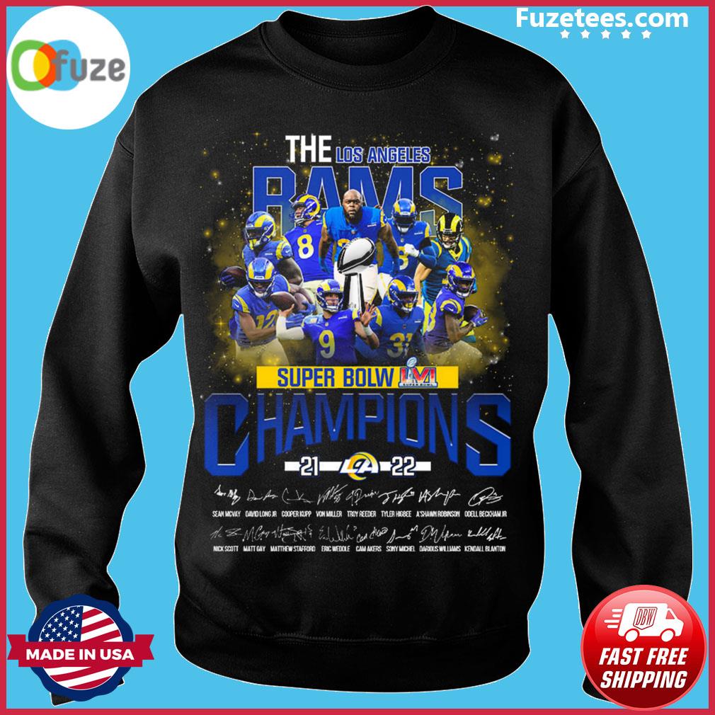 Official los Angeles Rams SUper Bowl Champions 2021-2022 Sean Mcvay Cooper  Kupp Signatures Shirt, hoodie, sweater, long sleeve and tank top