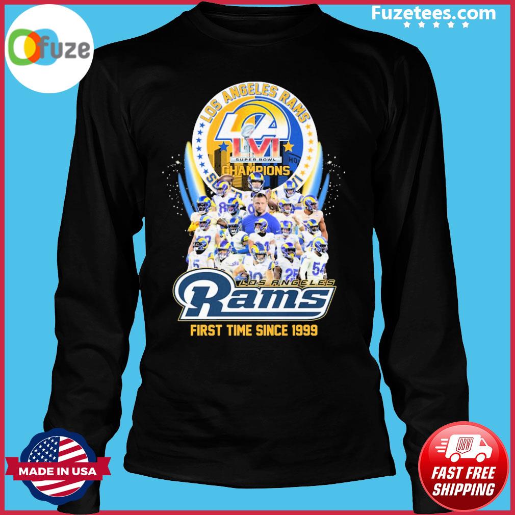 Los Angeles Rams Super Bowl Champions 2022 Signature T-shirt For Men