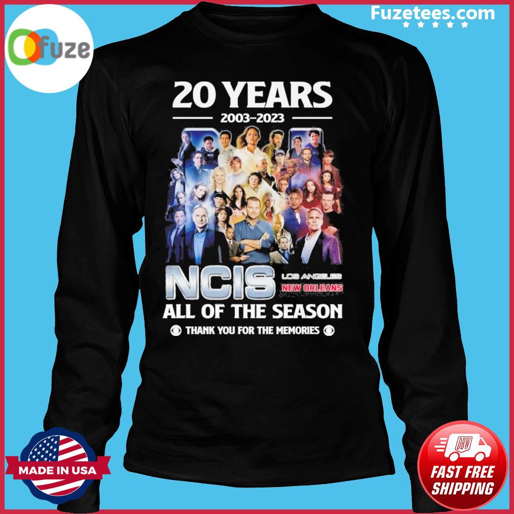 Ncis 20th Anniversary Shirt, Los Angeles New Orleans 20 Years 2003 2023 -  Jomagift