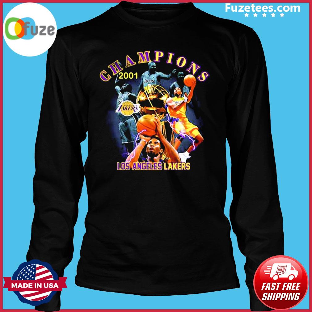 2001 Los Angeles Lakers Vintage Champion Kobe Collection Unisex T-Shirt -  Teeruto