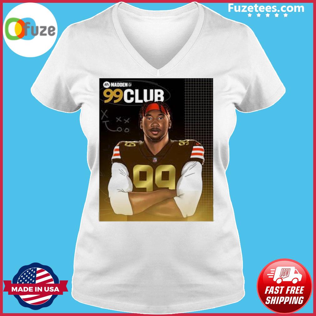 Congratulation Myles Garrett in The Madden NFL 99 Club T-shirt - REVER LAVIE