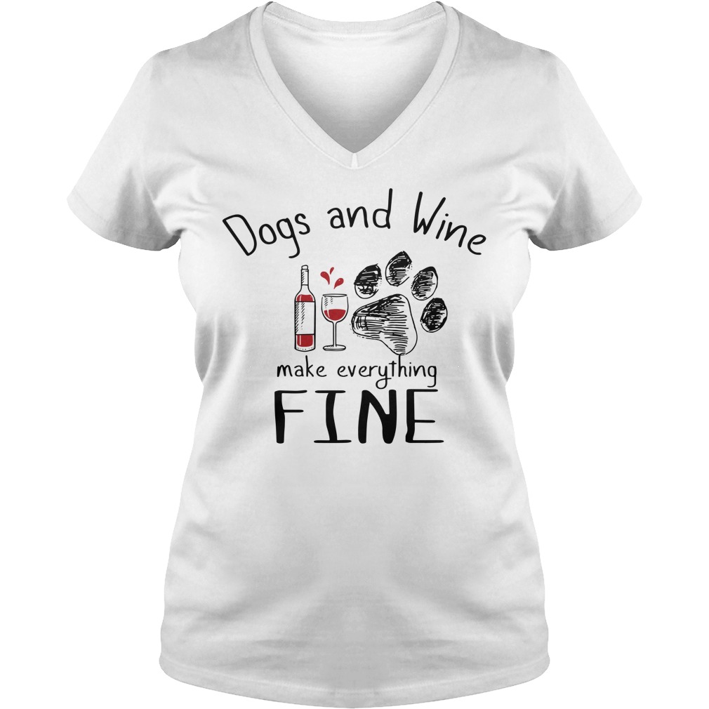 dogs and wine shirt