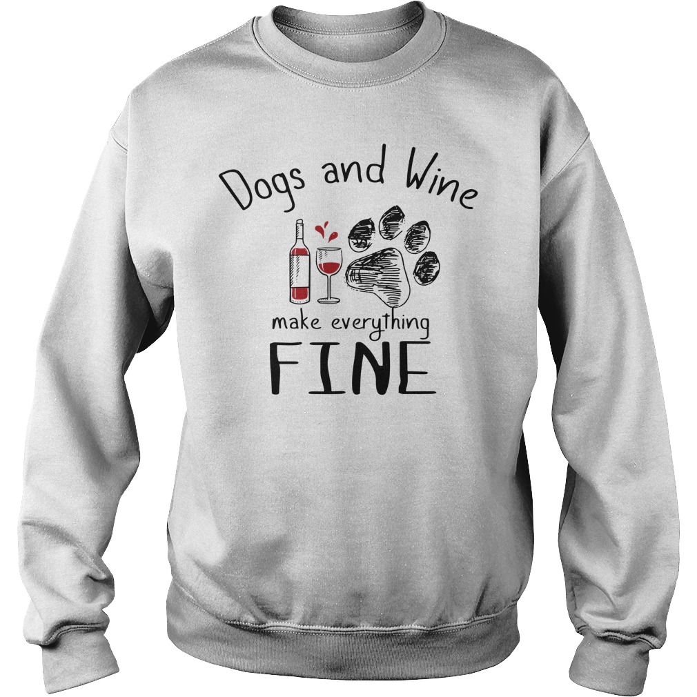 dogs and wine shirt