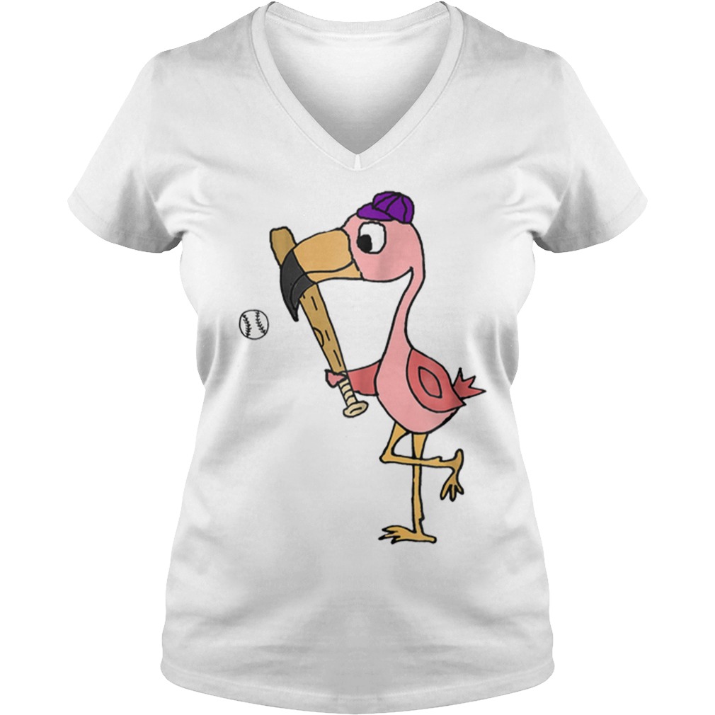 flamingo baseball shirt