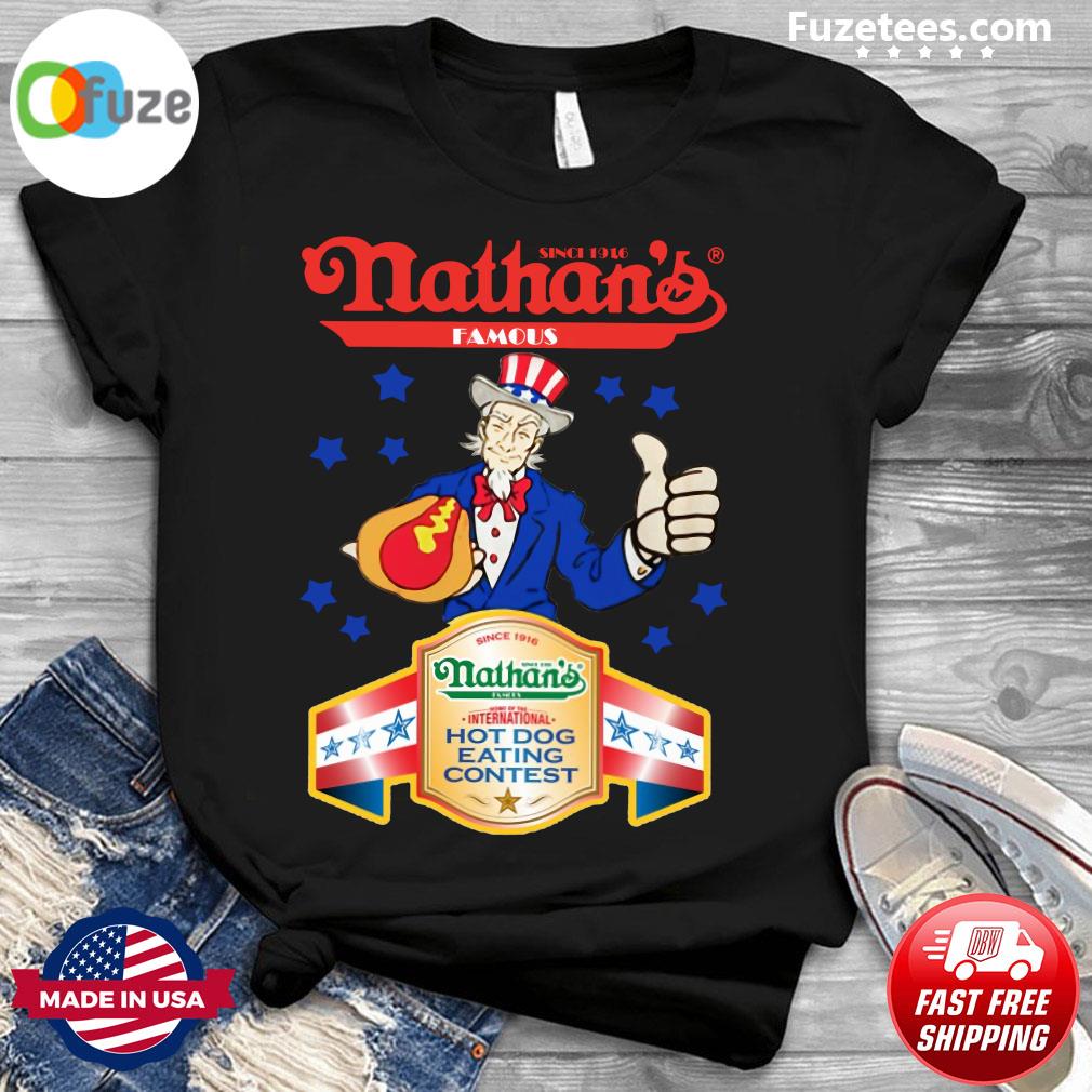 nathan's hot dog eating contest t shirts