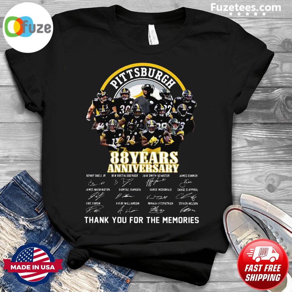 Official Pittsburgh Steelers Legends The Steelers 88th Anniversary  1933-2021 Signature T-shirt, hoodie, sweater, long sleeve and tank top